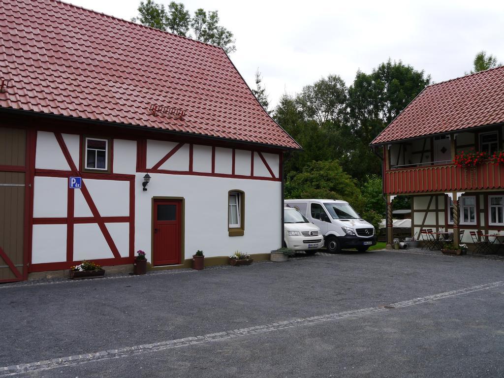 Cafe Im Hof- Bed & Breakfast Streufdorf Zewnętrze zdjęcie