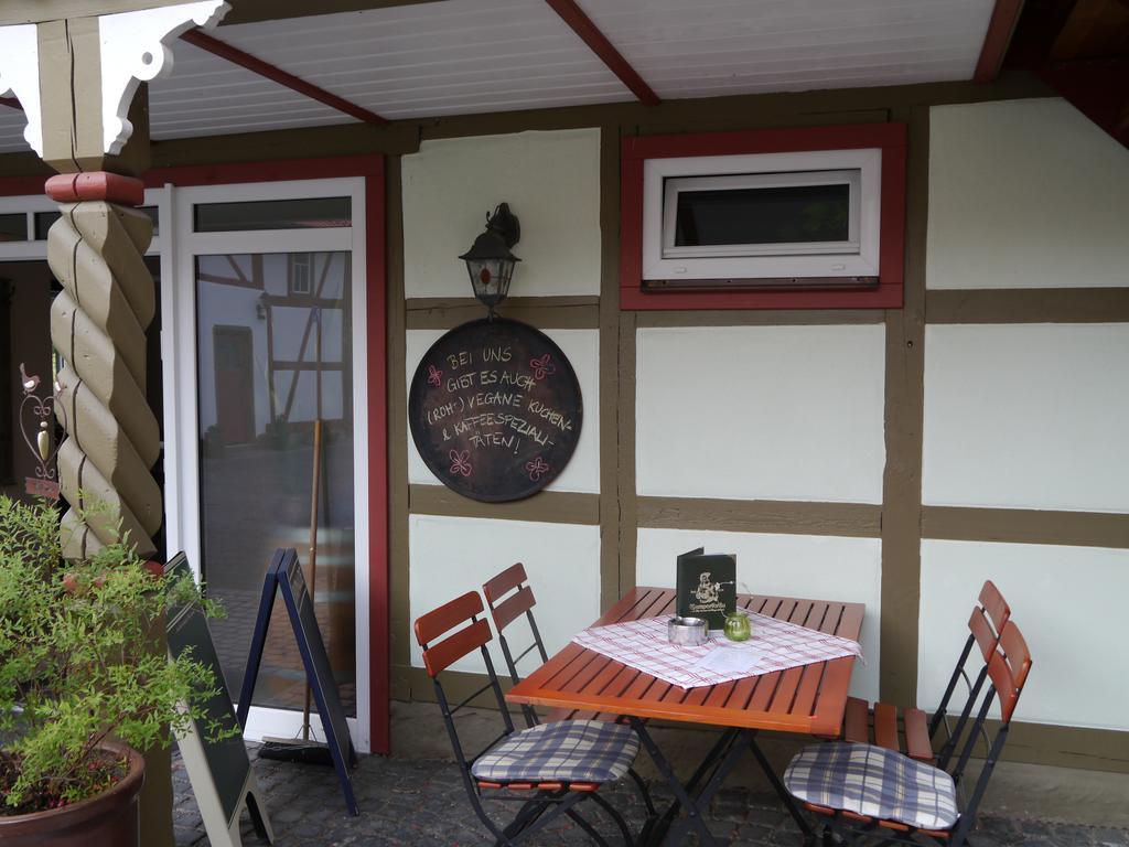 Cafe Im Hof- Bed & Breakfast Streufdorf Zewnętrze zdjęcie